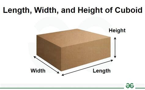 measures width height thickness or distance|length vs width formula.